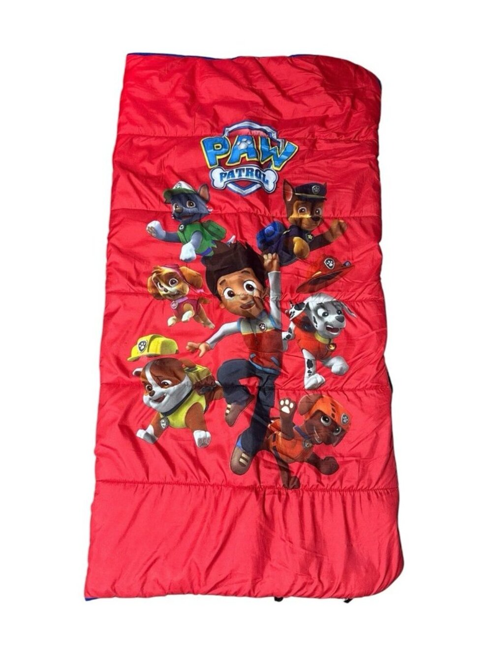 Nickelodeon Paw Patrol Kids Sleeping Carrying Bag 28”x 56” Red Blue Kidcore